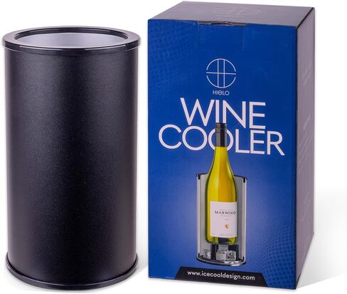 يستخدم دلو Chiller Wine & Champagne الفاخرة - No Drip - 5 مكعبات ثلج فقط ، وبرودة ثلج مستدامة أنيقة للمنزل ، والحفلات ، والهدف والضيافة الراقية - أكثر من 750 مل من زجاجات in Saudi Arabia
