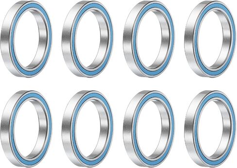UXCELL 8PCS 6701-2RS محامل كرات الأخدود العميقة 12x18x4mm محامل فولاذية محمولة مزدوجة مختومة ، P6 (ABEC3) ، الأزرق in Saudi Arabia