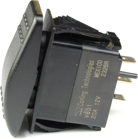 Carling MOMENTARY Rocker Switch SPDT, 20A 12VDC, 24VDC (ON) Off (ON) 3prongs, V8D1S00B-AZC00-000 in Saudi Arabia