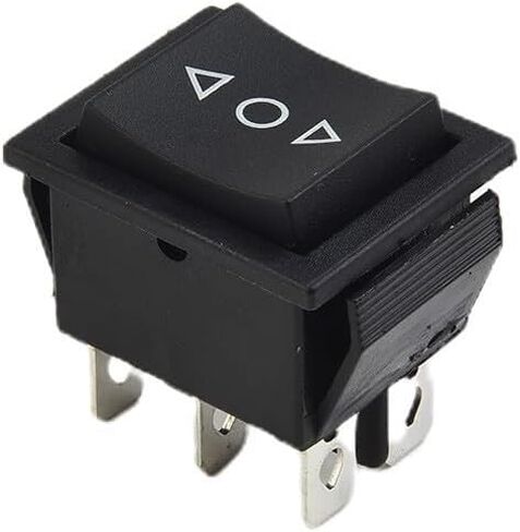 DPDT 6 Pin Rocker Switch 20 Amp Momentary Switch ON OFF ON Toggle Switch AC 250V/16A AC 125V/20A for Car Ship Motorcycle Household Appliances with Metal Plastic Construction in Saudi Arabia