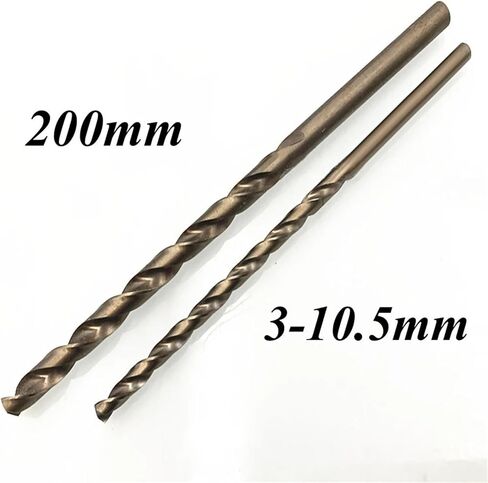 3.0mm-10.5mmx200mm Long Twist Drill Bits 1Pcs(Size:5mm 5pc) in Saudi Arabia