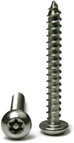 Torx w/Pin Tamper Proof Security Button Head Sheet Metal Screws 18-8 Stainless Steel T-25 - #12 x 1-100 Pieces in Saudi Arabia