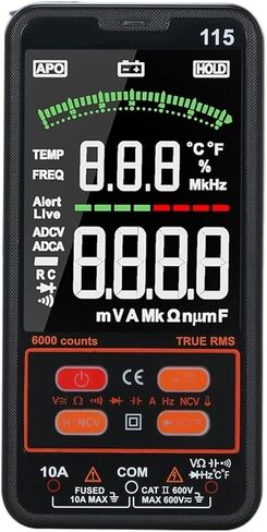 Current Signal Generator RM115 Digital Multimeter 6000 Counts True RMS A C/DC Voltage/Capacitance/Resistance/Diode Voltmeter Measuring Multimeter Tester in Kuwait