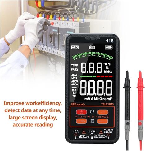 Current Signal Generator RM115 Digital Multimeter 6000 Counts True RMS A C/DC Voltage/Capacitance/Resistance/Diode Voltmeter Measuring Multimeter Tester in Kuwait