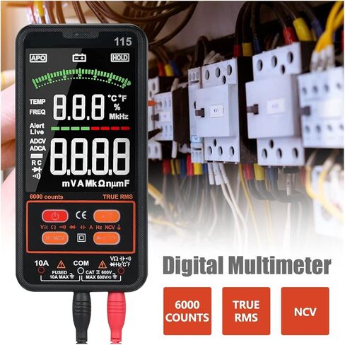 Current Signal Generator RM115 Digital Multimeter 6000 Counts True RMS A C/DC Voltage/Capacitance/Resistance/Diode Voltmeter Measuring Multimeter Tester in Kuwait