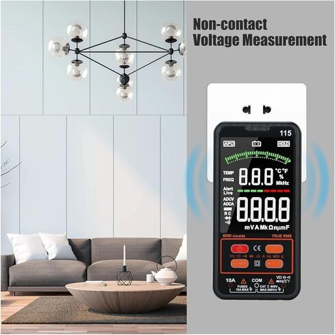 Current Signal Generator RM115 Digital Multimeter 6000 Counts True RMS A C/DC Voltage/Capacitance/Resistance/Diode Voltmeter Measuring Multimeter Tester in Kuwait