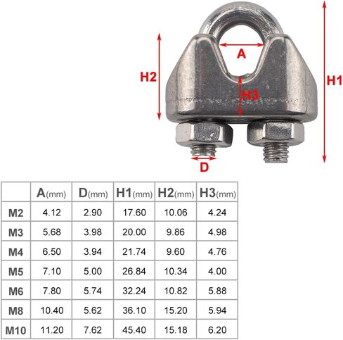 Cnsodo15 Automative 20pcs M5 Wire rop in Saudi Arabia