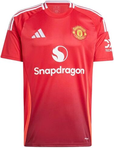 Adidas Manchester United Men's Stadium Home Jersey 2024/25 (الولايات المتحدة ، ألفا ، كبيرة ، منتظمة ، منتظمة ، حمراء) in Saudi Arabia