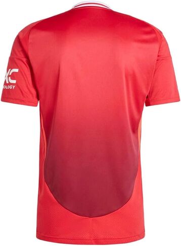 Adidas Manchester United Men's Stadium Home Jersey 2024/25 (الولايات المتحدة ، ألفا ، كبيرة ، منتظمة ، منتظمة ، حمراء) in Saudi Arabia