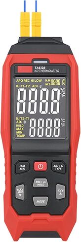 TA612C Thermometer Contact Digital Thermocouple Temperature Tester K/J Thermometer C/F Measuring Tools (TA612C 4Channel) in Saudi Arabia