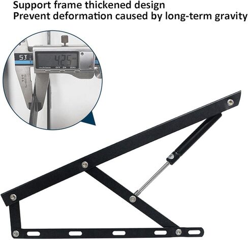 2 Pack Pneumatic Bed Lifting Mechanism for Heavy Bed Boxes Gas Springs Furniture Hinge Spring Hinges Folding Lift Up Spring Hinges in Kuwait