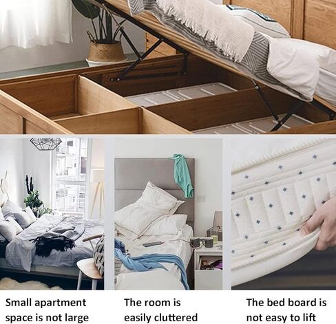 2 Pack Pneumatic Bed Lifting Mechanism for Heavy Bed Boxes Gas Springs Furniture Hinge Spring Hinges Folding Lift Up Spring Hinges in Kuwait