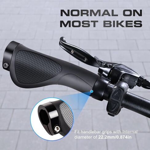 addmotor دراجة المقود قبضة ، حماية معصم الدراجات ، ملمس ناعم ، مواد pU ، تناسب 22.2 مم مقود دراجة الدراجات in Kuwait