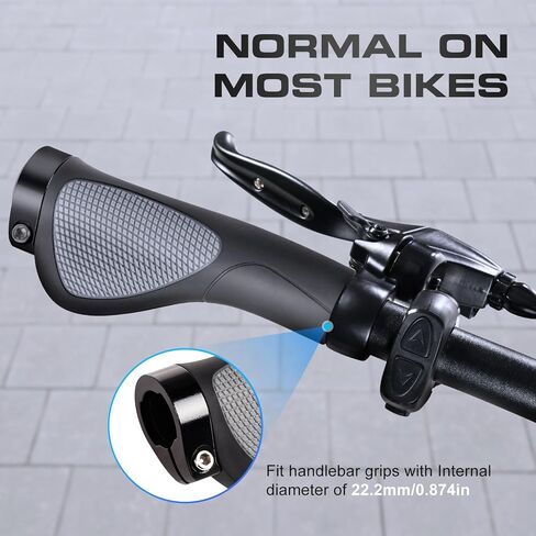 addmotor دراجة المقود قبضة ، حماية معصم الدراجات ، ملمس ناعم ، مواد pU ، تناسب 22.2 مم مقود دراجة الدراجات in Kuwait