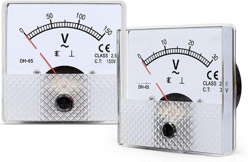 DH-65 AC Voltmeter 5V 10V 15V 20V 25V 30V 50V 75V 100V 150V 200V 300V 450V 500V 600V لوحة الجهد التناظرية 1PCS (AC 20V) in Saudi Arabia