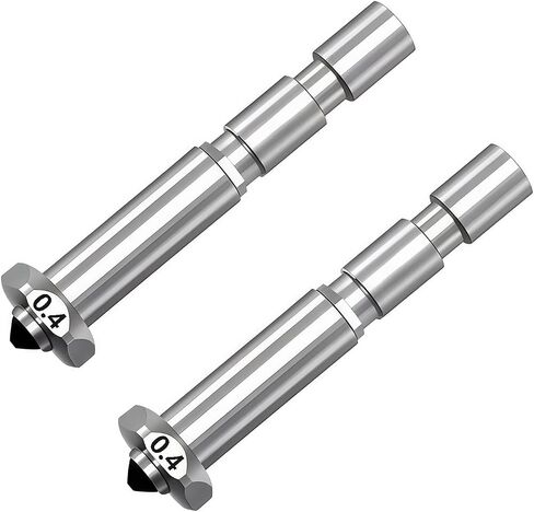 2pcs Kobra 3 Max Moaszle 0.4mm ، فوهة فولاذية متصلبة سريعة التبادل الصلب عالي التدفق عالي السرعة فوهة رذاذ النهاية الساخنة لـ anycubic Kobra 3 Max 3D Printer in Saudi Arabia