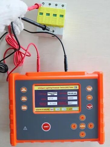 مقياس اختبار حماية البرق الرقمي مع MOV GDT SPD وظيفة بدء تشغيل الجهد 10 ～ 2000V تسرب تيار 0.1 ~ 199.9UA مقاومة العزل 0 ～ 1000MΩ 500 مجموعة تخزين البيانات in Saudi Arabia