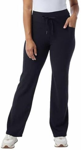 32 Degrees Wide Leg Pants Woman - Ribbed Semi-Flare Pant - Yoga Pants for Women in Saudi Arabia