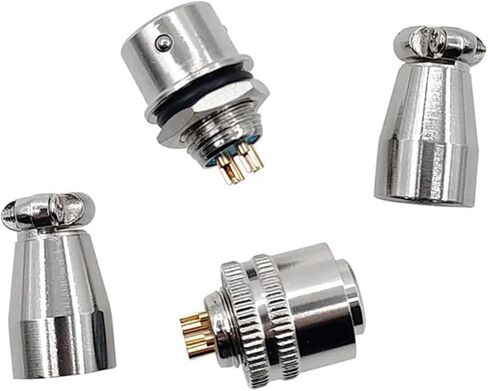 XS8 XS9 XS10 الموصل السريع بعقب الضغط 2/3/4/5 دبوس الذهب مطلي بالجمل الذكور والإناث (XS10-5) in Kuwait