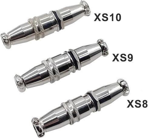 XS8 XS9 XS10 الموصل السريع بعقب الضغط 2/3/4/5 دبوس الذهب مطلي بالجمل الذكور والإناث (XS10-5) in Kuwait