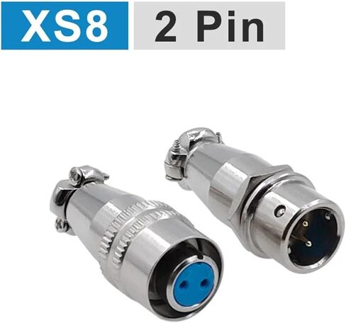 XS8 XS9 XS10 الموصل السريع بعقب الضغط 2/3/4/5 دبوس الذهب مطلي بالجمل الذكور والإناث (XS10-5) in Kuwait