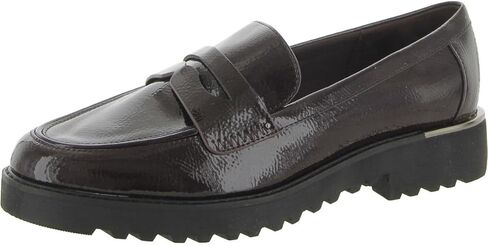 Franco Sarto Womens Camrynn Faux Leather Lug Sole Lufers Navy 8.5 Wide (C ، D ، W) in Saudi Arabia