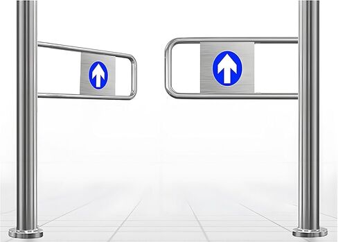 Automatic Closing Swing Gate - Heavy-Duty Security Door for Supermarkets, Libraries & Scenic Areas - Spring-Loaded Pedestrian Entrance Gate, 100x100m Size in Kuwait