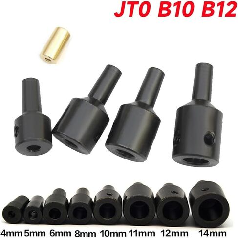 1pc b10 الحفر تشاك توصيل محول قضبان رمح الأكمام 3.17mm 4mm 5mm 6mm 8mm 10mm 10 مم إكسسوارات اقتران الحفر الكهربائية (5 مم) in Saudi Arabia