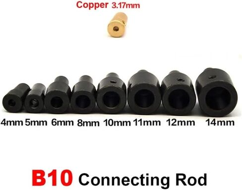 1pc b10 الحفر تشاك توصيل محول قضبان رمح الأكمام 3.17mm 4mm 5mm 6mm 8mm 10mm 10 مم إكسسوارات اقتران الحفر الكهربائية (5 مم) in Saudi Arabia