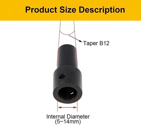 1pc b10 الحفر تشاك توصيل محول قضبان رمح الأكمام 3.17mm 4mm 5mm 6mm 8mm 10mm 10 مم إكسسوارات اقتران الحفر الكهربائية (5 مم) in Saudi Arabia