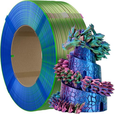 3D Printer Reusable and Removable Filament Spool, Clear Transparent Plastic Reusable Spool Fit for Bambu Lab 1.75mm PETG,PLA,ABS,TPU Refill 1kg (Filament Not Include) in Kuwait