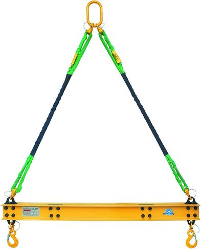 4400 LBS 2 Ton Aluminum 4' Lifting Spreader Beam Lifting Bar with 4 FT Round Sling Bridle Heavy Duty Light Weight in Kuwait