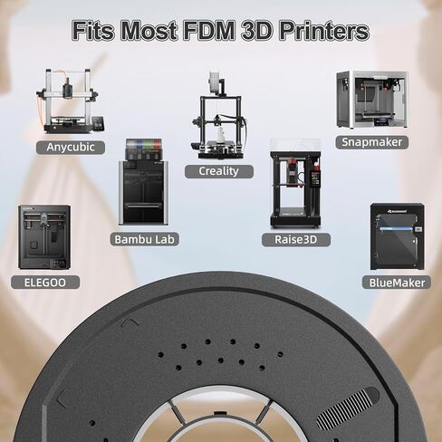 حزمة خيوط PLA 8 ألوان محددة لطابعات ثلاثية الأبعاد 1.75 مم ، 8 عبوات خيوط حزمة ، 269 قدم 250 غرام لكل بكرة ، 2 كجم في المجموع ، أبيض ، أسود ، أحمر ، أخضر ، أصفر ، وردي ، أصفر ، اللون البني ، in Kuwait