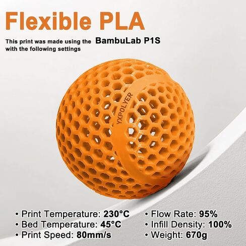 YXPOLYER PLA Plus Filament Food-Grade pla+ PLA Plus 3D Printing Filament 1.75 mm 1kg 2.2lbs with Reusable PC Spool, Modified 3D Printer Filament for Most FDM 3D Printers in Saudi Arabia