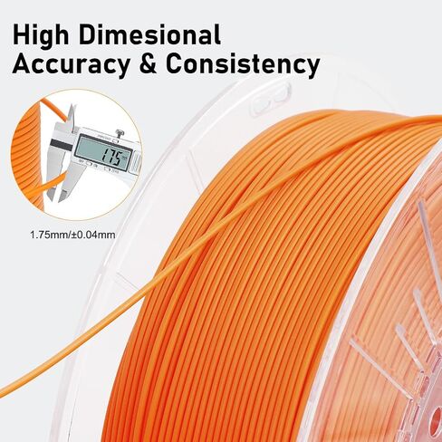 YXPOLYER PLA Plus Filament Food-Grade pla+ PLA Plus 3D Printing Filament 1.75 mm 1kg 2.2lbs with Reusable PC Spool, Modified 3D Printer Filament for Most FDM 3D Printers in Saudi Arabia