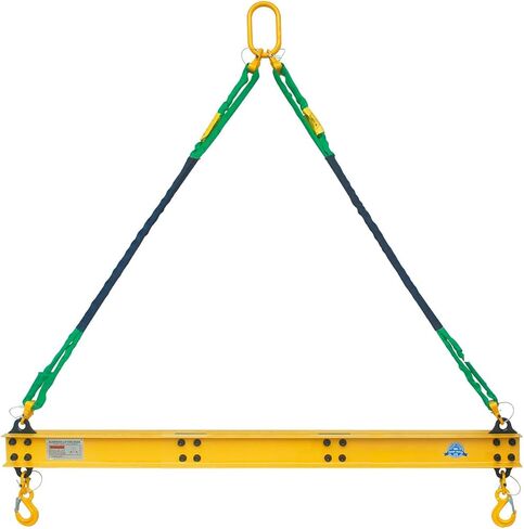 4400 LBS 2 Ton Aluminum 4' Lifting Spreader Beam Lifting Bar with 4 FT Round Sling Bridle Heavy Duty Light Weight in Kuwait