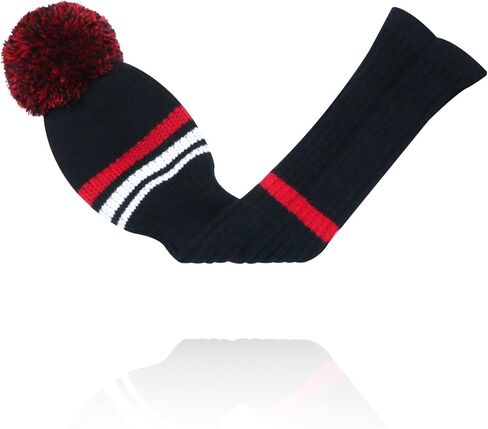 Lefeng 1PCS Golf Club Cover ، غطاء رأس الجولف المحبوك لـ 460cc Driver Fairway Woods و Hybrid مع POM POM لطيف وعلامة الرقم in Kuwait