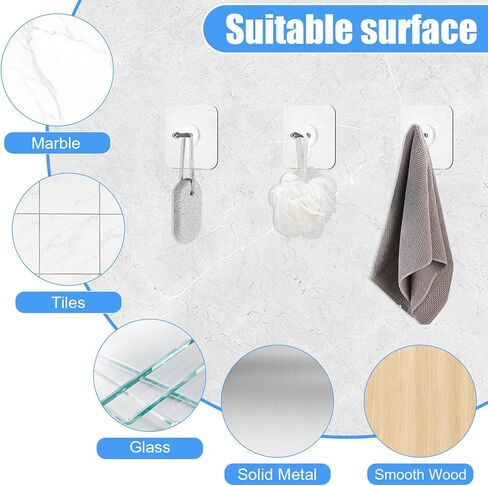 20 PCS Quick Stick Studs for Hanging Adhesive Wall Hooks Wall Hangers Self Adhesive Hooks Without Nails Screw Free Sticker, Seamless Screws for Mount, Reusable for Kitchen, Bathroom, Home, Office in Saudi Arabia