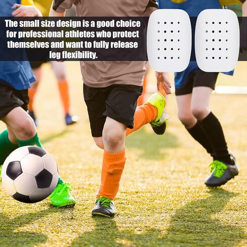 1 Pair Mini Shin Guards Soccer + 1 Pair EVA Breathable Shin Guards, Comfortable Small Shin Pads Protective Equipment Football Gear for Teens Youth Adult Men Women Kids Boys and Girls in Saudi Arabia