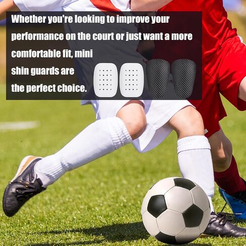 1 Pair Mini Shin Guards Soccer + 1 Pair EVA Breathable Shin Guards, Comfortable Small Shin Pads Protective Equipment Football Gear for Teens Youth Adult Men Women Kids Boys and Girls in Saudi Arabia