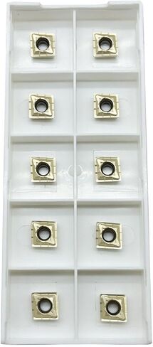 10pcs Indexable Carbide InsertsQCMT10T304-PM SM15 Drilling Inserts Drill Bites Insert for Stainless Steel Titanium Alloy Blind Hole HRC20-45 Degrees (QCMT10T304-PM SM15) in Kuwait