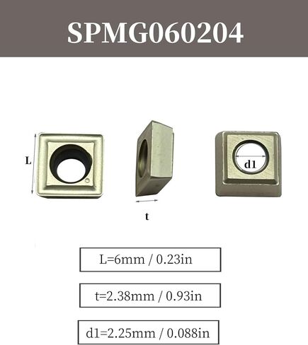 10pcs Indexable Carbide InsertsQCMT10T304-PM SM15 Drilling Inserts Drill Bites Insert for Stainless Steel Titanium Alloy Blind Hole HRC20-45 Degrees (QCMT10T304-PM SM15) in Kuwait