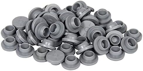 Butyl Rubber STOPPERS for VIALS, 20MM, Gray - 100 Pieces in Saudi Arabia