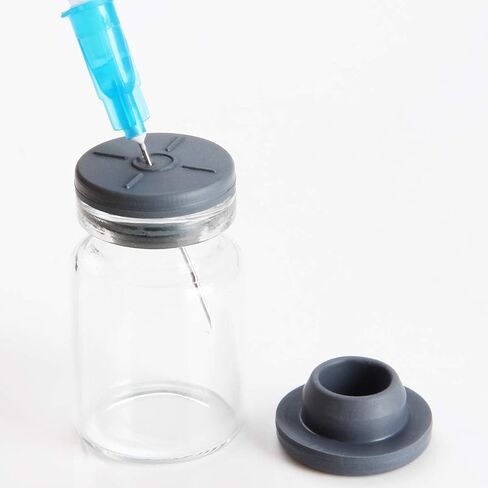 Butyl Rubber STOPPERS for VIALS, 20MM, Gray - 100 Pieces in Saudi Arabia