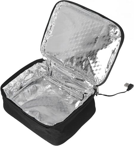 Portable Oven, Mini USB Food Warmer, Microwave Heated Lunch Box for Reheating Meals at Car, Truck, Travel, Camping, Office Work 5V 2A, Auto Thermal Oxford Fabric in Saudi Arabia