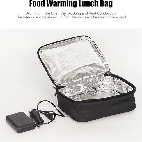 Portable Oven, Mini USB Food Warmer, Microwave Heated Lunch Box for Reheating Meals at Car, Truck, Travel, Camping, Office Work 5V 2A, Auto Thermal Oxford Fabric in Saudi Arabia