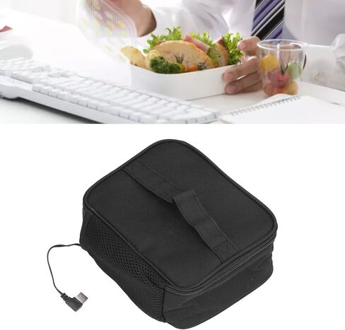 Portable Oven, Mini USB Food Warmer, Microwave Heated Lunch Box for Reheating Meals at Car, Truck, Travel, Camping, Office Work 5V 2A, Auto Thermal Oxford Fabric in Saudi Arabia