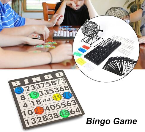 مجموعة ألعاب Vgeby Bingos ، لعبة Wine Bingos التقليدية Lucky Ball Ball Party Lottery Machine Group Entertainment in Saudi Arabia