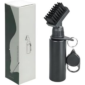 Golf Club Cleaner Brush with Scalable Retainer Clip and Squeeze Water Bottle 7.5 Inches Holds 4 Ounces of Water, Essentials Golf Accessories for Men, Best Golf Gifts for Men in Saudi Arabia