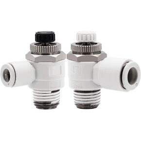 6 PCSC cylinder throttle speed regulating valve pneumatic joint exhaust throttle valve AS1201F/2201F/3201F-M5/01/02-04A/06A(04-12S) in Kuwait